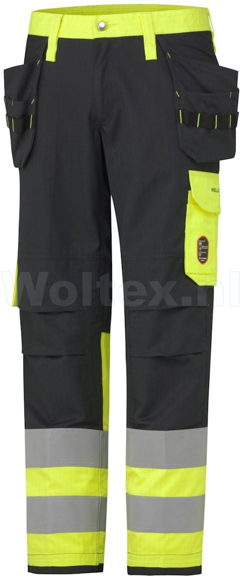 Helly Hansen Broeken Aberdeen 76480 Vlamvertragend HiVis antracietgrijs-fluo geel(369)